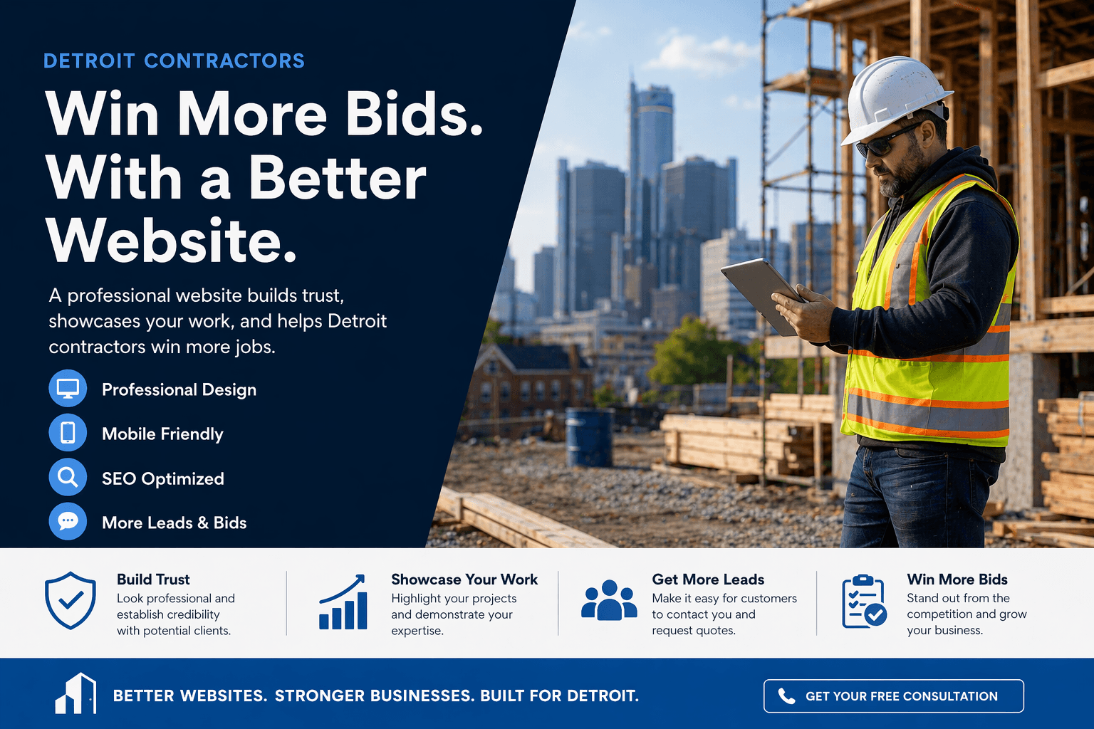 Website Design for Detroit Contractors: From Blueprint to Launch
